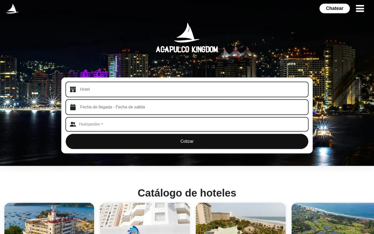 Sitio web de Acapulco Kingdom